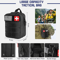 Nouvelle version améliorée du kit de survie d'urgence en plein air 149L, équipement de camping, de pêche, de chasse et d'aventure en milieu sauvage, trousse de premiers soins, Oxford