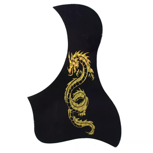 Protezione per Chitarra Acustica in Plastica Nera Stile Uccello, Adesivo Pickguard per Parti di Chitarra, Vendita all'Ingrosso - Product Image 4