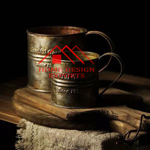 Tasse en cuivre Tasse en cuivre imprimée avec logo personnalisé pour la maison Hôtels et restaurants Dessert de ferme écologique Look vintage - Product Image 4