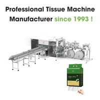 Machine d'emballage automatique à grande vitesse pour serviettes hygiéniques, tampons et lingettes en coton, avec remplissage et ensachage sous film pour l'hygiène