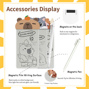 Kompakte magnetische Schreibtafel für Kinder, löschbare Zeichenfläche, Cartoon-Schreibtafel für Zuhause, Klassenzimmer, Reisen, Bildung - Product Image 4