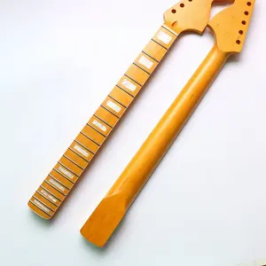 Donlis Headstock besar Nitro selesai Maple Kanada ST leher gitar dengan Binding Block Inlay dan Rosewood Fingerboard