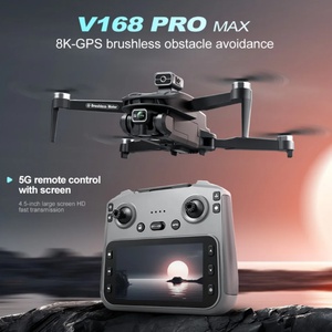 Nouveau drone GPS V168 MAX professionnel avec caméra 4K, FPV aérien, évitement d'obstacles, télécommande à grand écran, drone pliable - Product Image 3
