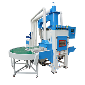 Labor-saving Automatic Conveyor Belt <b>Sandblasting</b> <b>Machine</b> with Transport System - Product Image 4