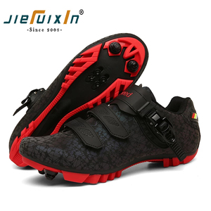 Zapatos de ciclismo de montaña para hombre y mujer, calzado deportivo con tacos de autosujeción, para carreras de velocidad plana, <span class=keywords><strong>Spd</strong></span> - Product Image 1