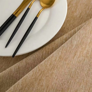 <span class=keywords><strong>Nappe</strong></span> texturée en lin de <span class=keywords><strong>jute</strong></span> épais rustique naturel vintage pour la restauration de mariage et la maison - Product Image 2
