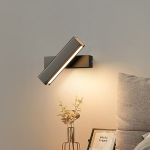 Lampe <span class=keywords><strong>murale</strong></span> LED en aluminium et acrylique <span class=keywords><strong>pour</strong></span> hôtels et chambres, luminaire <span class=keywords><strong>de</strong></span> lecture rotatif à 350 degrés, lumière décorative <span class=keywords><strong>pour</strong></span> <span class=keywords><strong>tête</strong></span> <span class=keywords><strong>de</strong></span> <span class=keywords><strong>lit</strong></span> - Product Image 1