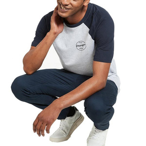 T-shirt imprimé personnalisé pour <span class=keywords><strong>homme</strong></span>, combinaison de couleurs graphiques, manches courtes raglan, col rond, 100% coton, couleur <span class=keywords><strong>pastel</strong></span> - Product Image 5