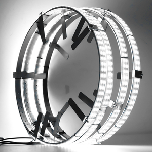 Anneaux lumineux RGB+Blanc à 2 rangées, éclairage de jante RGBW pour camion, feux de jante <span class=keywords><strong>LED</strong></span> à couleurs changeantes adaptés aux camions, pick-up, voitures, SUV, tout-terrain - Product Image 1
