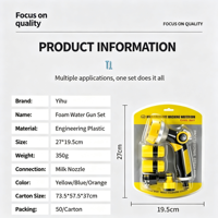 Pistolet à eau haute pression pour lavage de voiture et de sol, style pouce, en pack blister
