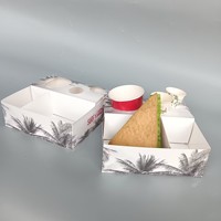 Boîte à Shawarma et Kebab en Carton Personnalisée de Qualité Alimentaire avec Compartiment à Sauce – Offre Spéciale pour Restaurants