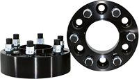 Entretoises de roue en alliage d'aluminium 6x135, 2 pouces d'épaisseur, centrées sur le moyeu, filetage M14x2.0, alésage central 87.1mm, finition noire, 4 pièces