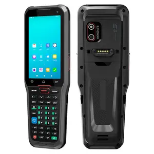 Waterproof Full Keyboard Rugged PDA Barcode Scanner Warehouse Inventory Data Collector Terminal 4 Inch X 4 Inch Android PDA