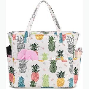 Muestra Gratis: Bolsa Tote Grande de Poliéster Beige para Hombre, Personalizable, Resistente, con Cierre de Cordón, Color Sólido, para Compras o Manualidades - Product Image 6