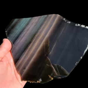 แผ่นหินออบซิเดียนสีรุ้งสไตล์โบฮีเมียนสำหรับตกแต่งบ้าน ของขวัญวันหยุด ขายส่ง แฟชั่นอินเทรนด์ - Product Image 1