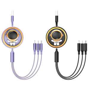 New Arrival Custom Logo Quà tặng khuyến mãi dữ liệu Sync sạc Khả năng mở rộng 3 trong 1 có thể thu vào USB Cable dòng ngày - Product Image 3