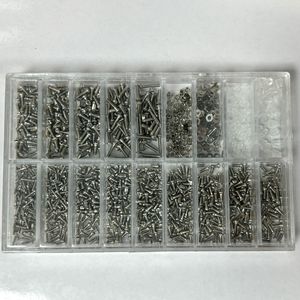 ชุดสกรูแว่นตา 18 ขนาด อะไหล่ซ่อมแซม น็อตสกรูขาแว่นโลหะ น้ำหนักเบา สปริง 2023 ผลิตจากเจียงซู - Product Image 2