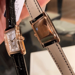 Elegantes Relojes Rectangulares de Cuarzo con Marcadores de Números Romanos y Correa de Cuero con Grabado de Cocodrilo, Casuales y de Vestir, Longinesing - Product Image 4