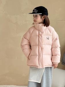 Veste matelassée d'hiver pour filles, décontractée, tissée, épaisse, à capuche, fermeture éclair, coupe-vent, chaude, vêtement d'extérieur régulier, 90% de duvet de canard - Product Image 5