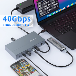 Thunderbolt 4 <strong>Dock</strong> Slim Hub Pro <strong>USB</strong> <strong>C</strong> 100W Charging Single 8K or Dual 4K Display <strong>USB</strong> 3.2 Gen2 for Mac/Windows - Product Image 5