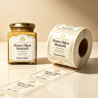 Étiquettes adhésives TEDDY pour solutions d'étiquetage, résistantes à l'huile, écologiques, pour bouteilles de confiture de cerises, emballages alimentaires