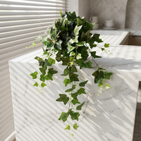 Décoration Murale Feuilles Artificielles en Gros pour Intérieur – Plantes Artificielles en Plastique à Suspendre, Fausses Lianes en Pot
