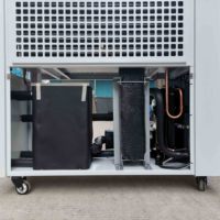 Refroidisseur d'eau portable refroidi par air 3HP CE Standard Chiller Équipement de refroidissement par eau par ventilateur