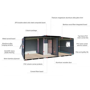 <span class=keywords><strong>Maison</strong></span> préfabriquée résidentielle extensible et amovible, robuste, étanche, <span class=keywords><strong>prix</strong></span> usine - Product Image 5