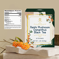 GANOHERB Vente en gros de tisanes parfumées Reishi Mushroom Osmanthus Thé noir