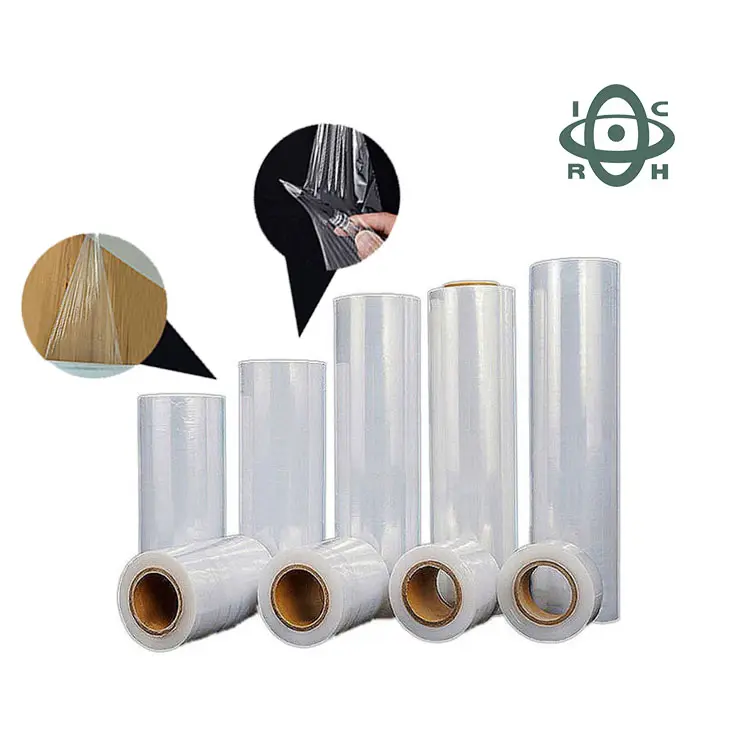 Factory supply Plastic Packaging Lldpe Shrink Wrap Transparent Pallet Pe Cast Shrink Wrap Industrial Strech Pallet Stretch Film