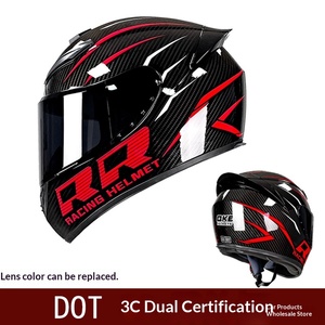 Casque intégral rétro exclusif pour le commerce extérieur, pour moto, vélo électrique et karting, certifié DOT/3C, pour hommes et femmes - Product Image 5
