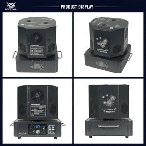 Jeu de 2 feux d'artifice à distance DMX à double tête rotative avec étui de <span class=keywords><strong>vol</strong></span> - Product Image 3