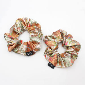 थोक कस्टम नई शैली के बाल सामान मीठे कोमल कोमल मुद्रण महिलाओं के लिए पुष्प - Product Image 3