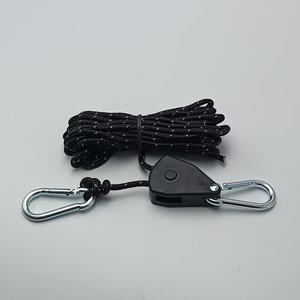 Tenditore a corda per <span class=keywords><strong>tenda</strong></span> con fune elastica in metallo puleggia prolunga antivento per campeggio - Product Image 3