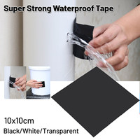 Ruban Réparateur Super Puissant Anti-Fuites Instantané Caoutchouté 10cmx10cm, Bande d'Étanchéité Étanche pour Fuites d'Eau