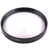 Accessoires pour appareils photo numériques Massa 55mm verre optique Macro gros plan + 10 filtres d'objectif