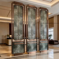 Cloison décorative en acier inoxydable, panneau de séparation de pièce en métal pour hôtel, bureau, intérieur