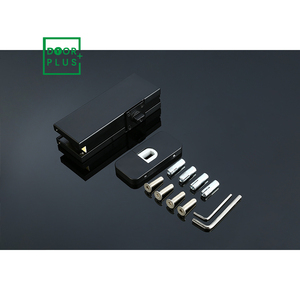 Doorplus hiện đại Matt Đen thủy lực vá kẹp không-đào tầng mùa xuân cho treo Glass bảng điều chỉnh cho phòng tắm sử dụng cửa gần hơn - Product Image 2