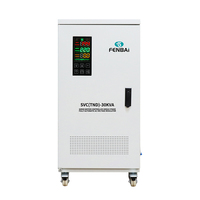 Stabilisateur de tension monophasé industriel FENBAI 30KVA, régulateur de puissance à commande servo 30000VA pour usage en usine