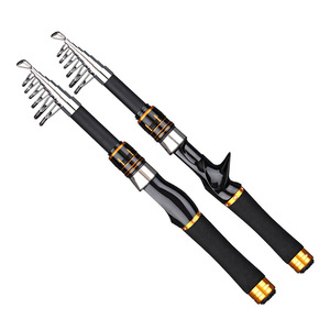 <span class=keywords><strong>Canne</strong></span> à pêche télescopique en fibre de carbone, mini <span class=keywords><strong>canne</strong></span> à lancer portable 1,6M-2,1M pour eau salée et eau douce, pour la pêche au bar, à la carpe et aux leurres - Product Image 2
