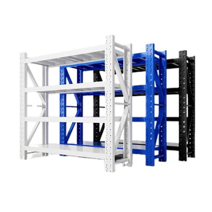 Adjustable 4 Layers 100kg per layer Metal <strong>Storage</strong> Shelves warehouse shelving rack/<strong>storage</strong> shelf for garage <strong>mezzanine</strong> <strong>floor</strong> - Product Image 4