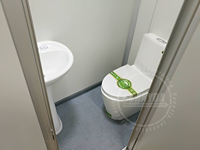 Conteneur de toilette et de salle de bain Conteneur de maison pliante Salle de bain avec toilettes portables Conteneur de toilette préfabriqué Wc