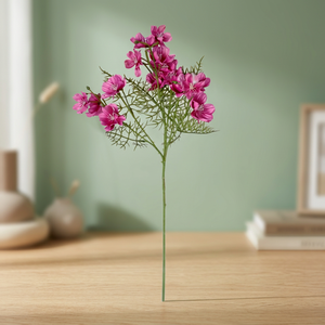 Flor Artificial de Seda Roja Cereza, Moderna, Hecha a Mano, Reutilizable y Reciclable, AFF Stick 30.1 - Product Image 2