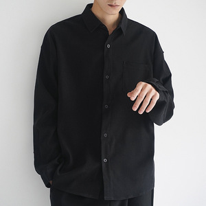 Chemise de travail de bureau décontractée blanche personnalisée de haute qualité Chemise boutonnée formelle à manches longues pour hommes - Product Image 4