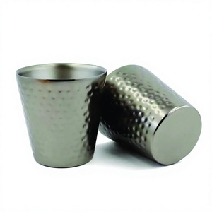 Tasse à Double paroi martelée en acier inoxydable, tasse à Sauce, tasse à confiture, cuisine et plateau de table au prix de gros - Product Image 1
