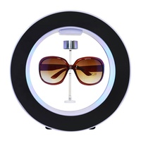 Support d'affichage de lunettes à lévitation magnétique rotatif, présentoir flottant pour lunettes de soleil, lunettes, avec lumière LED