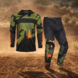 Ensemble complet d'équipement de course moto respirant et rembourré avec protections CE, vêtements moto OEM, 100 % polyester, séchage rapide, anti-UV - Product Image 3