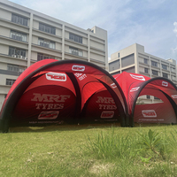 Tente gonflable géante de 20*20 pieds avec logo personnalisé, dôme publicitaire pour salon professionnel, événement en plein air