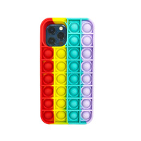 Coques de téléphone en silicone 3D souples antichoc avec chargement sans fil pour iPhone 16/17 Pro Max – Jouets anti-stress inclus
