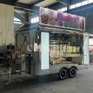 Carrito de Comida Estándar Europeo para Helados, Pizza, Tacos y BBQ, Remolque Móvil de Comida con Certificación CE - Product Image 6